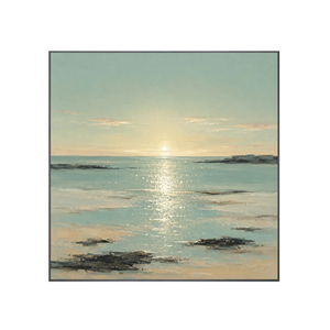 Sunlit Tide Coastal Wall Art | Oildeco