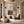 Ivory and Charcoal Patchwork Texture Wall Art styled interior scene 3 | OILDECO