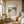 Cliffside Path Coastal Wall Art displayed in a bright dining room | Oildeco