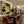 Palm Shade Conversation with Wine Glasses Wall Art styled interior scene 2 | OILDECO