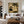 Palm Shade Conversation with Wine Glasses Wall Art styled interior scene 4 | OILDECO