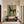 Red Rider on a Navy Horse with Sage Ground Wall Art styled interior scene 1 | OILDECO
