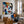 Overlapping Faces in Blue Red and Yellow Wall Art styled interior scene 3 | OILDECO