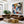 Overlapping Faces in Blue Red and Yellow Wall Art styled interior scene 5 | OILDECO