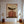Wide Brown Hat Above Red and Cream Stripes Wall Art styled interior scene 1 | OILDECO