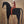 Rust Rider on a Black Horse with Leaf Stems Wall Art artwork view | OILDECO