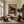 Rust Rider on a Black Horse with Leaf Stems Wall Art styled interior scene 4 | OILDECO