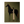 Cream-Clad Figure with a Black Horse on Olive Wall Art | OILDECO