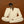 Quiet Cross-Legged Figure in Cream on Burnt Ochre Wall Art artwork view | OILDECO