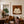 Quiet Cross-Legged Figure in Cream on Burnt Ochre Wall Art styled interior scene 3 | OILDECO