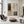 Charcoal Panels and Raised Dots on Ivory Wall Art styled interior scene 1 | OILDECO