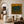 Two Angular Blue Figures on Golden Ochre Wall Art styled interior scene 5 | OILDECO