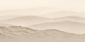 Soft Beige Hills in Layered Panoramic Relief Wall Art artwork view | OILDECO