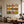 Nine Hat Figures in a Grid of Warm Stripes Wall Art styled interior scene 4 | OILDECO