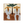 Striped Companions with Straw Hats Beneath Broad Leaves Wall Art | OILDECO