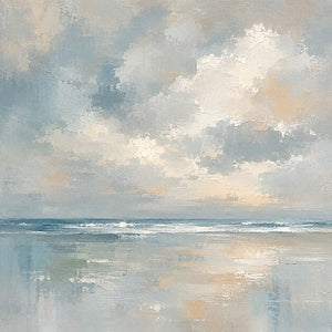 Original artwork view of Cloudbreak Horizon Coastal Wall Art | Oildeco