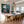 White City Dreamer and Seated Figure on Teal Wall Art styled interior scene 5 | OILDECO