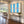 Six Surfers across Blue and Cream Stripes Wall Art styled interior scene 3 | OILDECO