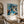 Blue Atelier Floral Wall Art displayed in a bright dining room | Oildeco