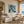 Blue Atelier Floral Wall Art shown in a quiet home office | Oildeco