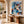 Blue Atelier Floral Wall Art styled in a contemporary entryway | Oildeco