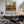 Golden Skyline above Gray and Ivory Layers Wall Art styled interior scene 2 | OILDECO