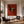 Cream Rider and Black Horse on Rust Red Wall Art styled interior scene 4 | OILDECO