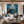 Upward Gaze beneath Blue Water Wall Art styled interior scene 2 | OILDECO