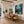 Upward Gaze beneath Blue Water Wall Art styled interior scene 5 | OILDECO