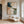 Layered Cream Sage and Teal Abstraction Wall Art styled interior scene 2 | OILDECO