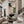 Layered Cream Sage and Teal Abstraction Wall Art styled interior scene 3 | OILDECO