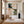 Layered Cream Sage and Teal Abstraction Wall Art styled interior scene 5 | OILDECO