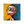Wide-Eyed Character in Blue and Yellow Wall Art | OILDECO