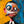 Wide-Eyed Character in Blue and Yellow Wall Art artwork view | OILDECO