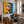 Wide-Eyed Character in Blue and Yellow Wall Art styled interior scene 5 | OILDECO