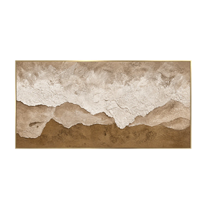 Layered Sand and Ivory Tides Wall Art | OILDECO