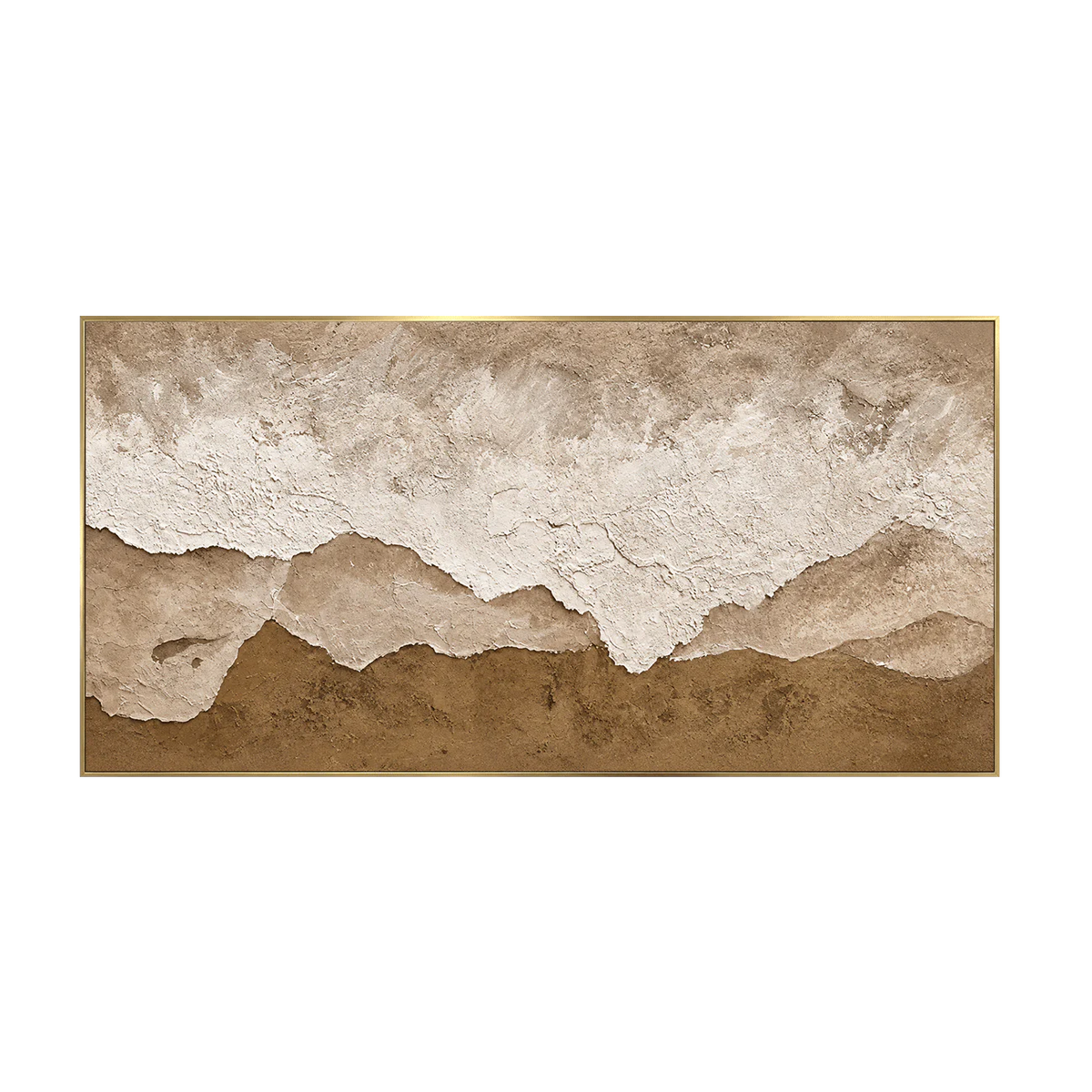 Layered Sand and Ivory Tides Wall Art