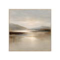 Image for Quiet Mountain Lake with a Pale Golden Glow Wall Art