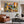 Dotted Woodland in Blue and Autumn Gold Wall Art styled interior scene 2 | OILDECO