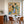 Golden Stems and Blue Dots in a Wild Garden Wall Art styled interior scene 2 | OILDECO