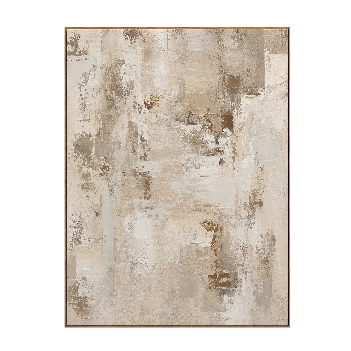 Weathered Cream and Warm Taupe Layers Wall Art