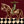 Green Striped Rider on a Burgundy Ground Wall Art artwork view | OILDECO