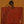 Quiet Figure in Red Stripes and Ochre Wall Art artwork view | OILDECO