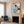 Pale Blue Pebble Forms with Rust Accents Wall Art styled interior scene 1 | OILDECO