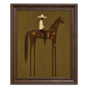 Celestial Chestnut Rider Wall Art | OILDECO