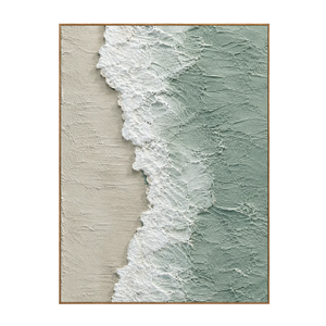 Seafoam Edge Coastal Wall Art | OILDECO