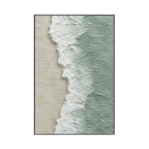 Seafoam Edge Coastal Wall Art | Oildeco