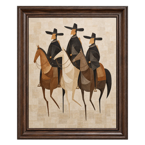 Ivory Three Riders Wall Art | OILDECO