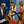 Midnight Blue Jazz Trio Wall Art artwork view | OILDECO