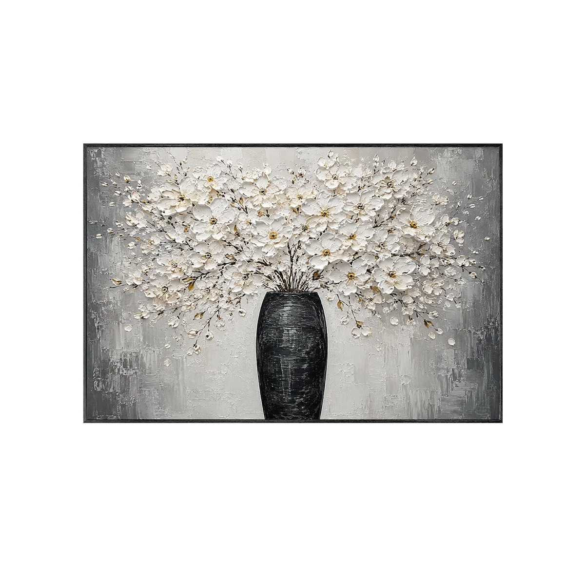 Elfenbeinblüten-Vase Wandkunst